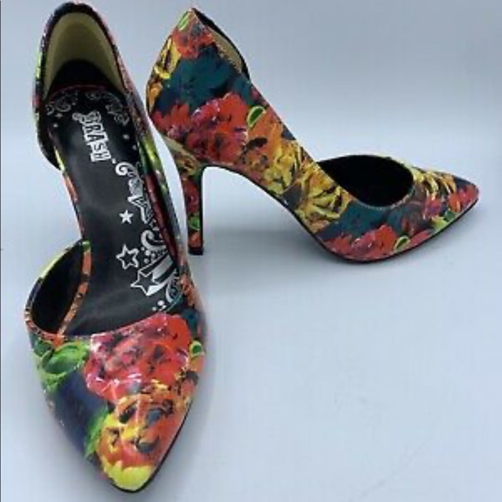 BRASH DORSAY STILETTO FLORAL HEELS SIZE 7